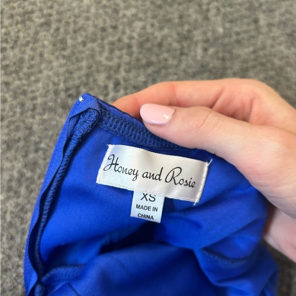 BLUE HOCO DRESS - Picture 3 of 3